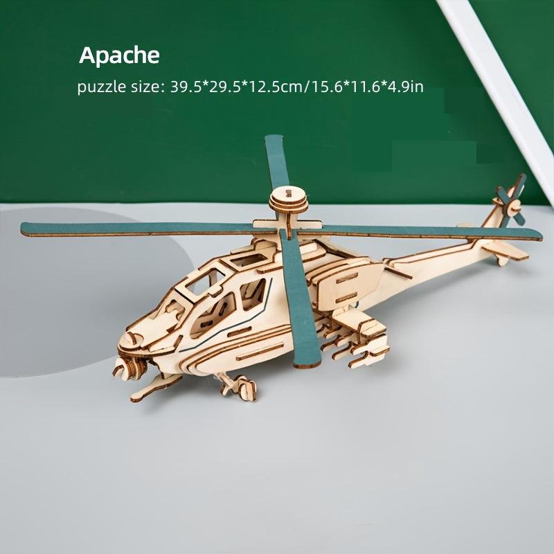 3D DIY Wooden Puzzle Model Mechanical Toy Building Game Desktop Ornaments