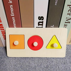 Wooden Peg Puzzle for Kids - Shape Matching & Recognition Montessori Toy