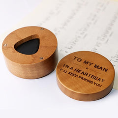 Ulumac Wooden Guitar Pick Box Storage Holder
