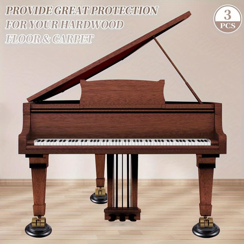 Wooden Grand Piano Caster Cups No Slip Leg Hardwood Pads For Grand Piano