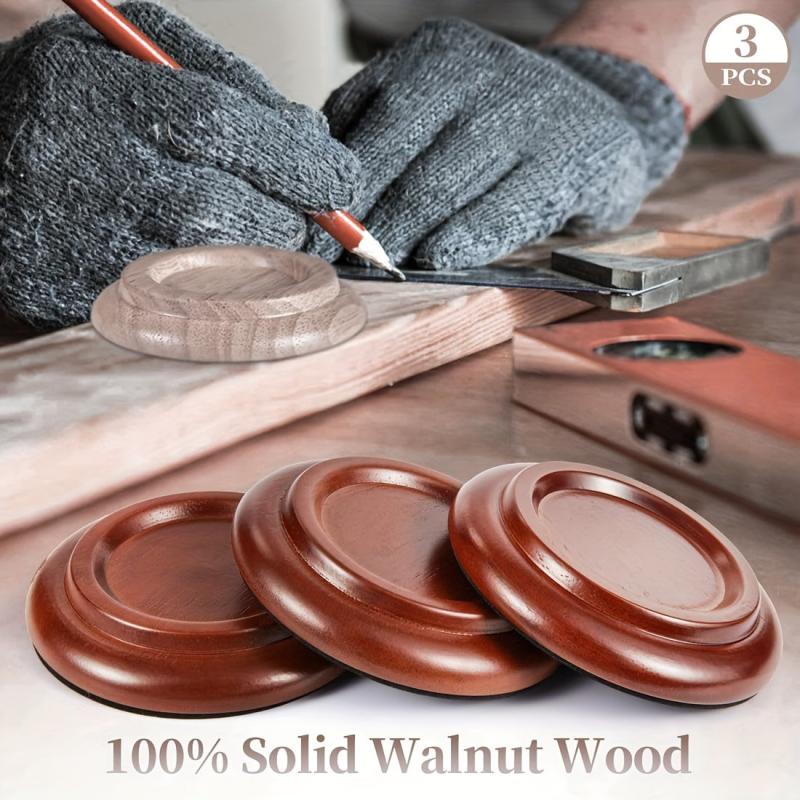 Wooden Grand Piano Caster Cups No Slip Leg Hardwood Pads For Grand Piano