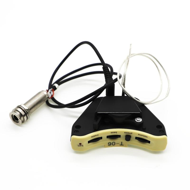 Soundhole Acoustic Guitar Pickups Bass Middle Volume Phase Control Equalizer