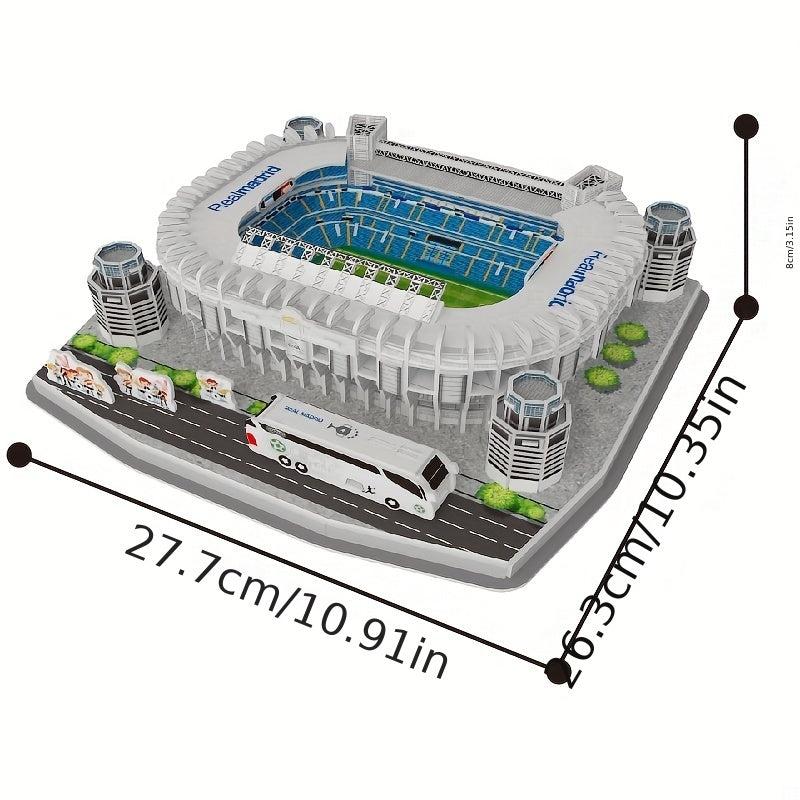 3D Football Field Stadium Architecture Paper Puzzle Gift For Fans