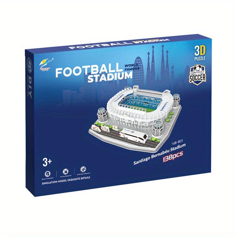 3D Football Field Stadium Architecture Paper Puzzle Gift For Fans
