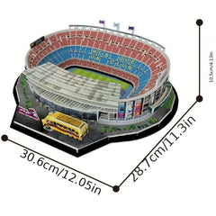 3D Football Field Stadium Architecture Paper Puzzle Gift For Fans