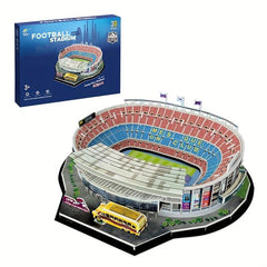 3D Football Field Stadium Architecture Paper Puzzle Gift For Fans