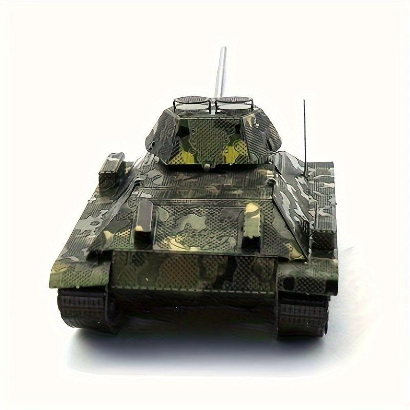 3D Metal Jigsaw Puzzle T34 Tank Model Educational Christmas Gift