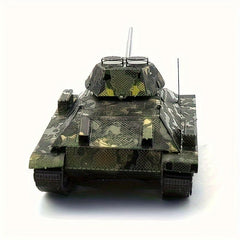 3D Metal Jigsaw Puzzle T34 Tank Model Educational Christmas Gift