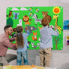 Farm Animals Felt Story Board Set 38Pcs Preschool Learning