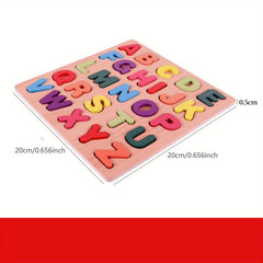 Wooden Alphabet Puzzle Matching Toy for Toddlers
