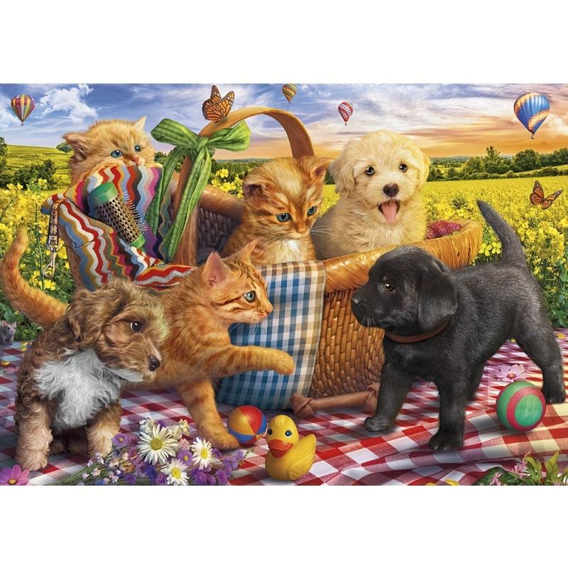 Animal Wooden Puzzles Dog And Cat Wooden Puzzle Unique Shape Advanced Puzzle