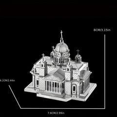 Metal Glue 3D DIY Puzzle Kiev Cathedral Model Toy