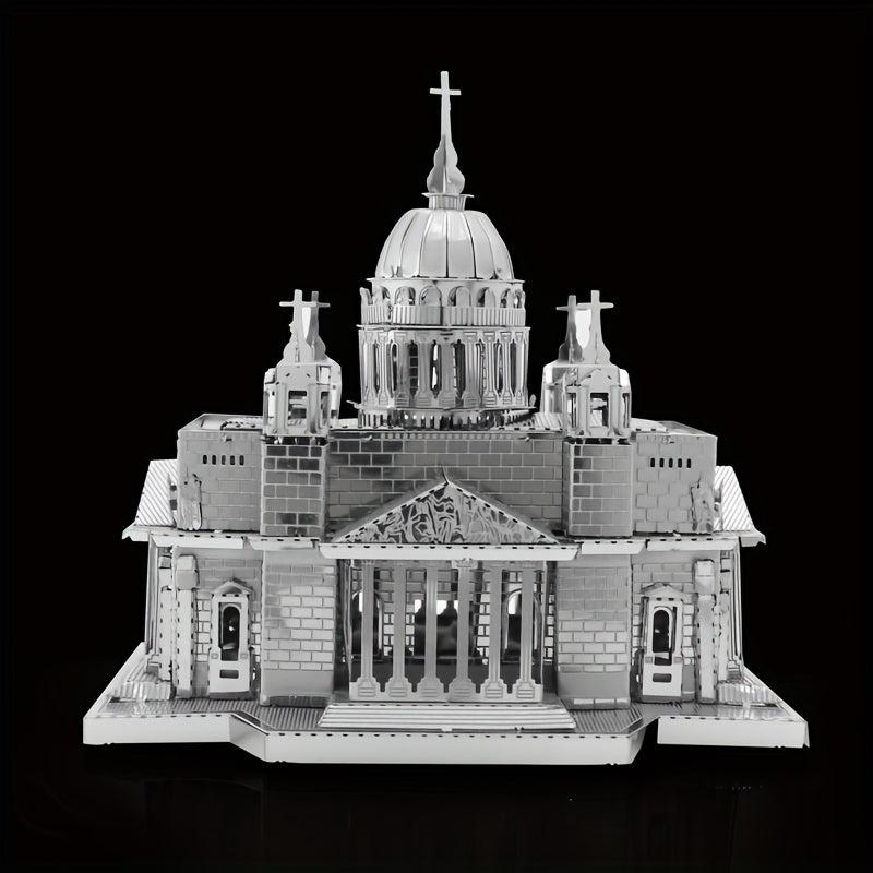 Metal Glue 3D DIY Puzzle Kiev Cathedral Model Toy