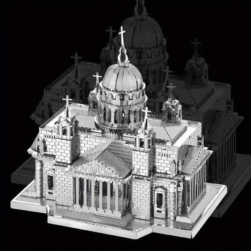 Metal Glue 3D DIY Puzzle Kiev Cathedral Model Toy