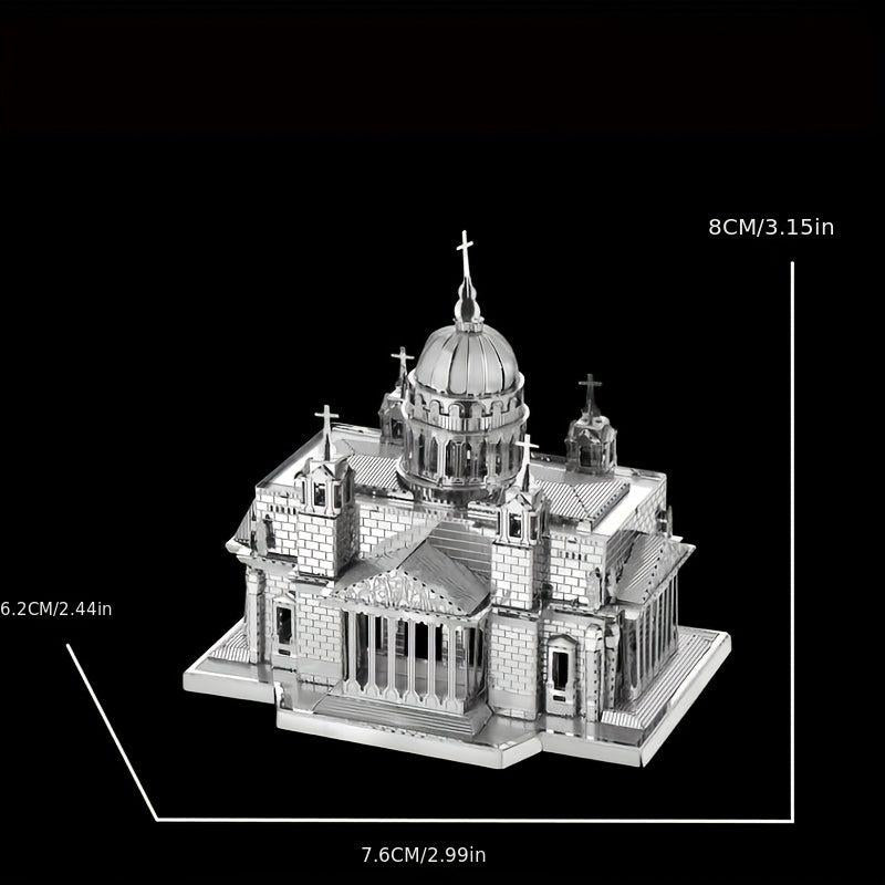 Metal Glue 3D DIY Puzzle Kiev Cathedral Model Toy