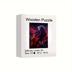 Eagle Wooden Animal Puzzle Toy Unique Jigsaw Puzzle Game For Adults and Kids