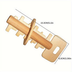 Wooden Unlock Puzzle Key Classical Funny Lock Educational Toy