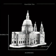 3D Metal Saint Paul's Cathedral Puzzle - Educational Toy & Desktop Decoration