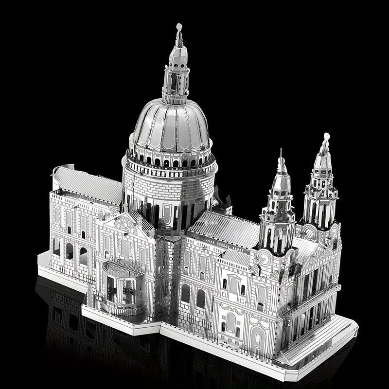 3D Metal Saint Paul's Cathedral Puzzle - Educational Toy & Desktop Decoration