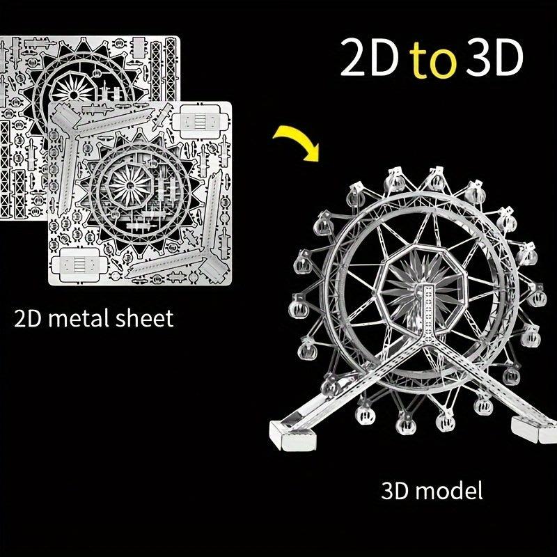 DIY 3D Metal Ferris Wheel Puzzle Toy & Decoration