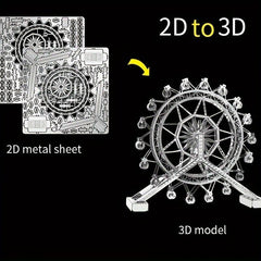 DIY 3D Metal Ferris Wheel Puzzle Toy & Decoration