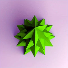 Tall Christmas Tree Paper Model DIY Home Floor Ornaments Decorations for Friends