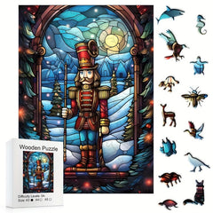 The Nutcracker Puzzle Magic Toy, Animal Shape Brain Teaser Wooden Toy