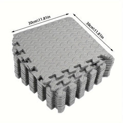 12pcs Rug Puzzle Exercise Mat Floor Mats Foam Interlocking Tiles