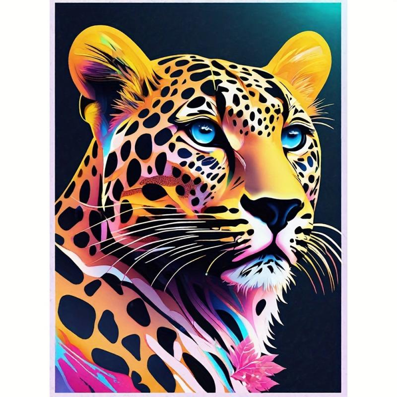 Leopard Wooden Jigsaw Puzzle Irregular Shape Focus Ability Gift