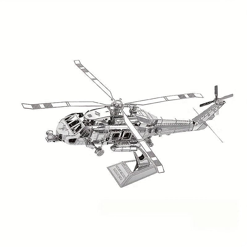Stainless Steel Metal Glue Jigsaw Puzzle Aircraft Model Toy
