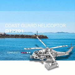 Stainless Steel Metal Glue Jigsaw Puzzle Aircraft Model Toy