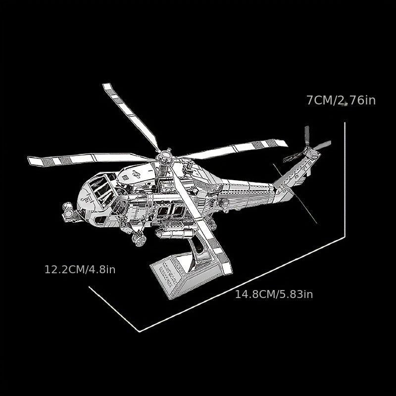 Stainless Steel Metal Glue Jigsaw Puzzle Aircraft Model Toy