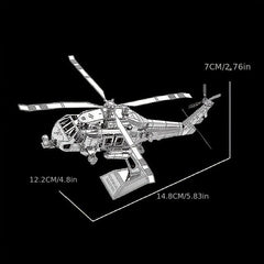 Stainless Steel Metal Glue Jigsaw Puzzle Aircraft Model Toy