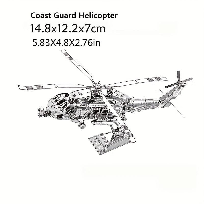 Stainless Steel Metal Glue Jigsaw Puzzle Aircraft Model Toy