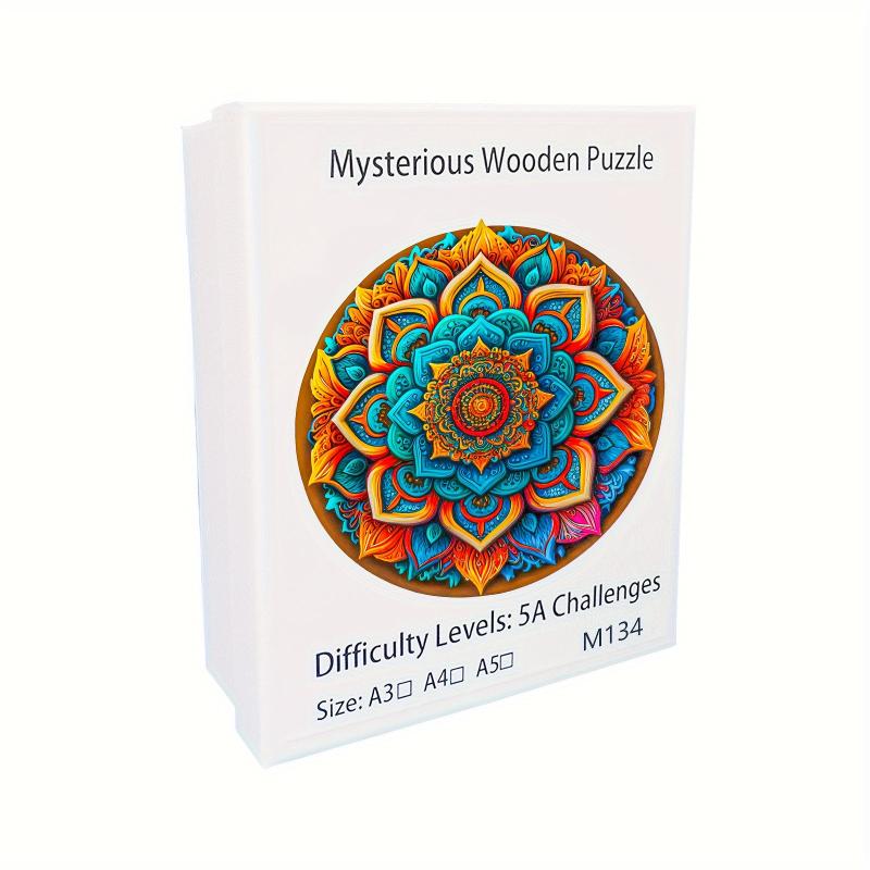 Wooden Flower Jigsaw Puzzle Variety Shapes Gift Kids Adults