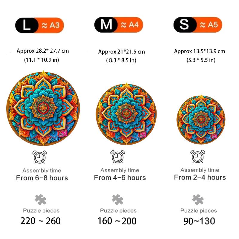 Wooden Flower Jigsaw Puzzle Variety Shapes Gift Kids Adults