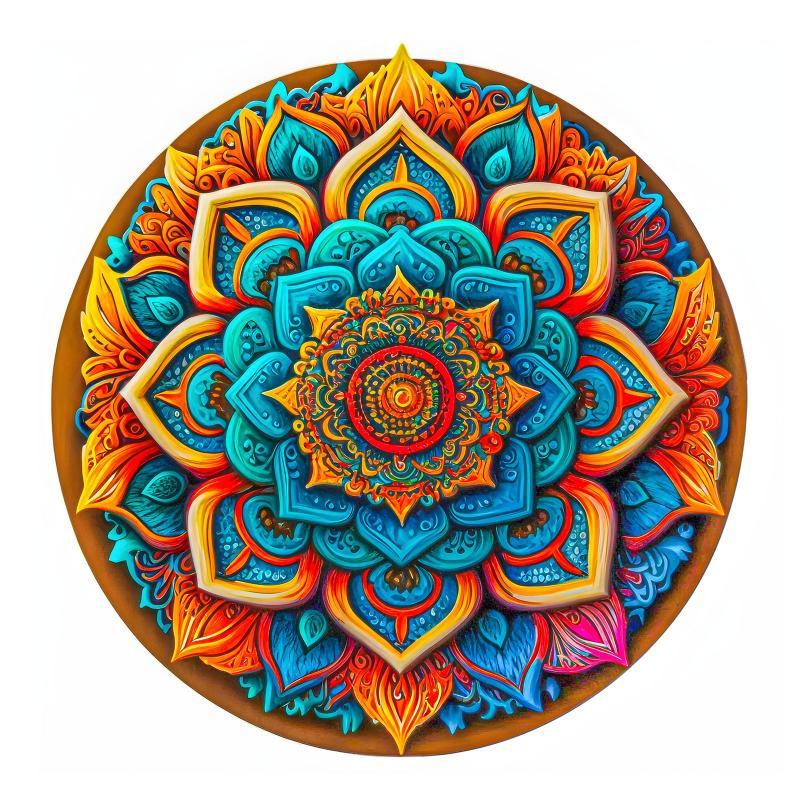 Wooden Flower Jigsaw Puzzle Variety Shapes Gift Kids Adults