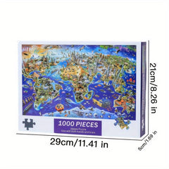 1000 Pieces World Landmark Puzzle Game Toy