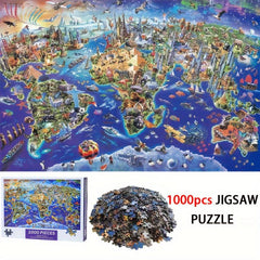 1000 Pieces World Landmark Puzzle Game Toy