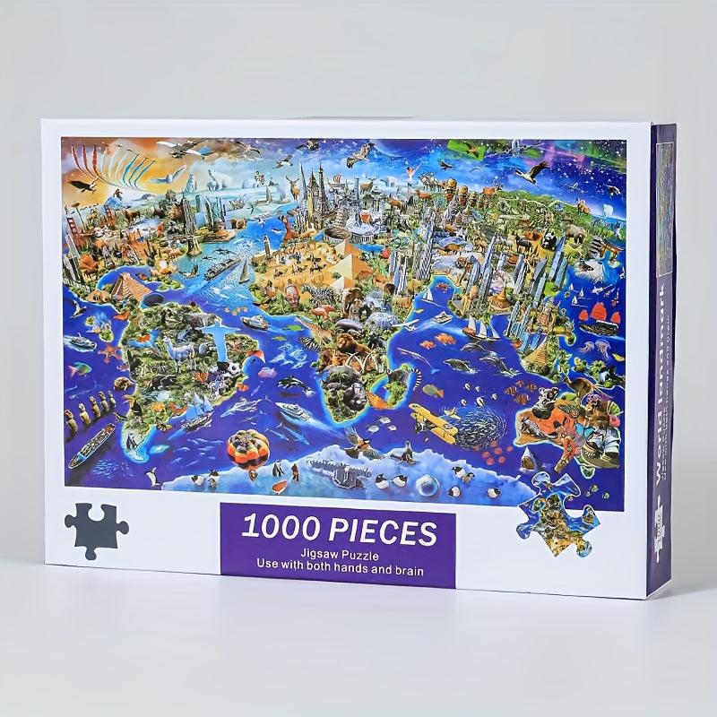 1000 Pieces World Landmark Puzzle Game Toy