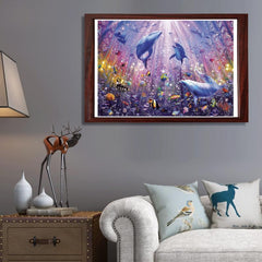 Dolphin Wooden Jigsaw Puzzle Unique Animal Shaped Magic Puzzles