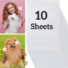 Sublimation Blanks Puzzles A5 Jigsaw Puzzles DIY for Heat Press Printing Crafts