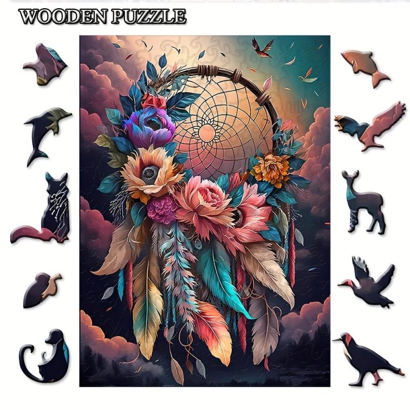 Colorful Wind Bell Wood Puzzle for Adults