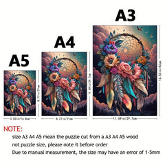 Colorful Wind Bell Wood Puzzle for Adults