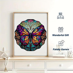 Colorful Butterfly Puzzle Irregular Animal Wooden Brain Teaser Gift