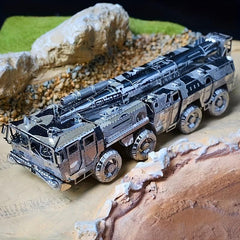 Metal Assembled Toy Car Model 3D Puzzle Missile Car Toy