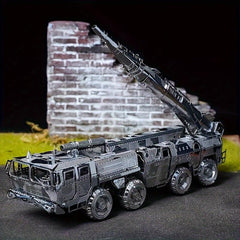Metal Assembled Toy Car Model 3D Puzzle Missile Car Toy