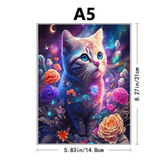 Colorful Kitten Puzzle Toy Irregular Animal Shape Wooden Puzzle