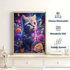 Colorful Kitten Puzzle Toy Irregular Animal Shape Wooden Puzzle