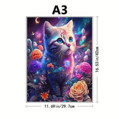 Colorful Kitten Puzzle Toy Irregular Animal Shape Wooden Puzzle